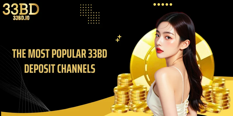 The most popular 33BD deposit channels