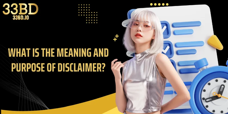 What is the meaning and purpose of disclaimer